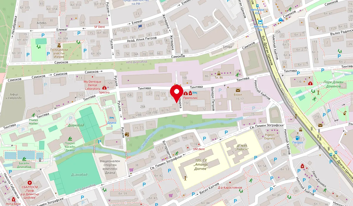 Map: the Global Business Services office in Sofia